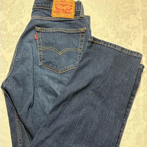 Levi's Other - Levis Regular Fit 505 Jeans Size 33x30 Mens Blue Denim